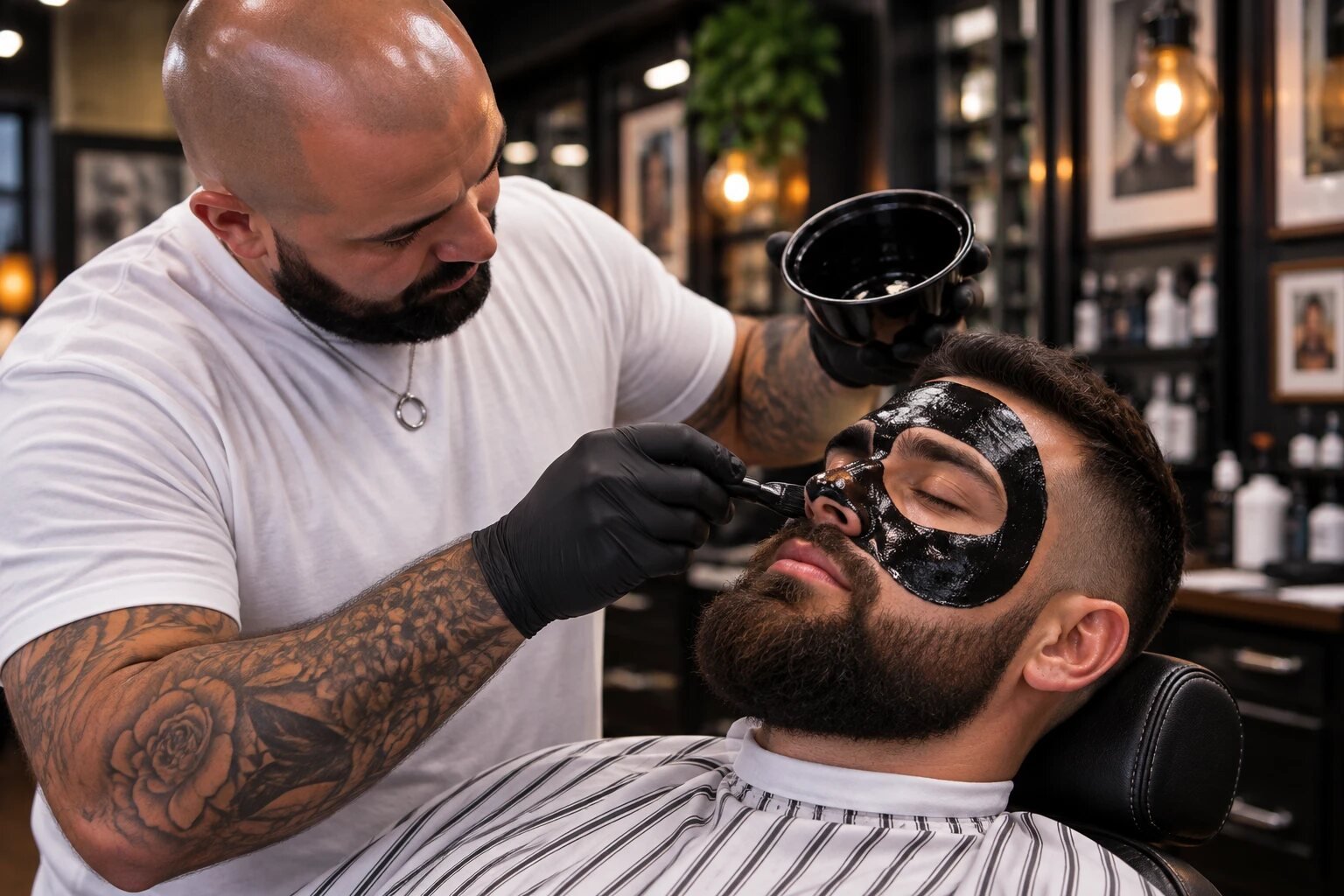 Men's facials in Chicago at The Chair Barbershop, River North, Chicago
