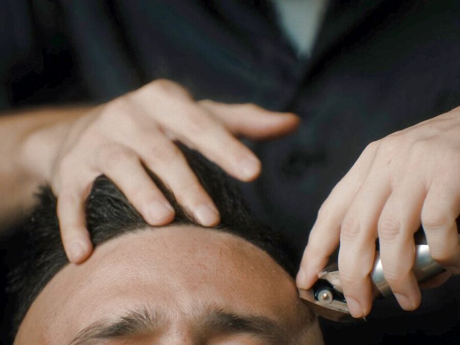 Clipper line-up and taper at The Chair Barbershop in Chicago