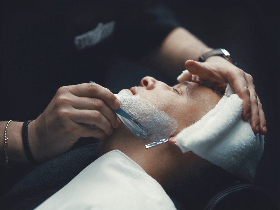 Straight-razor hot shave at The Chair Barbershop in Chicago